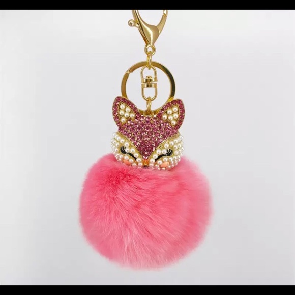 Accessories - Pink Fox Keychain Charm LIMITED QTY